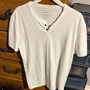 Lucky Brand Men's Short Sleeve White Tee